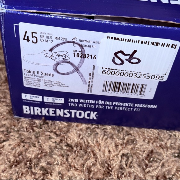 Birkenstock Tokio II Clogs Men’s 12 Women’s 14 Faded Purple Suede Buckle EU 45 main image 4